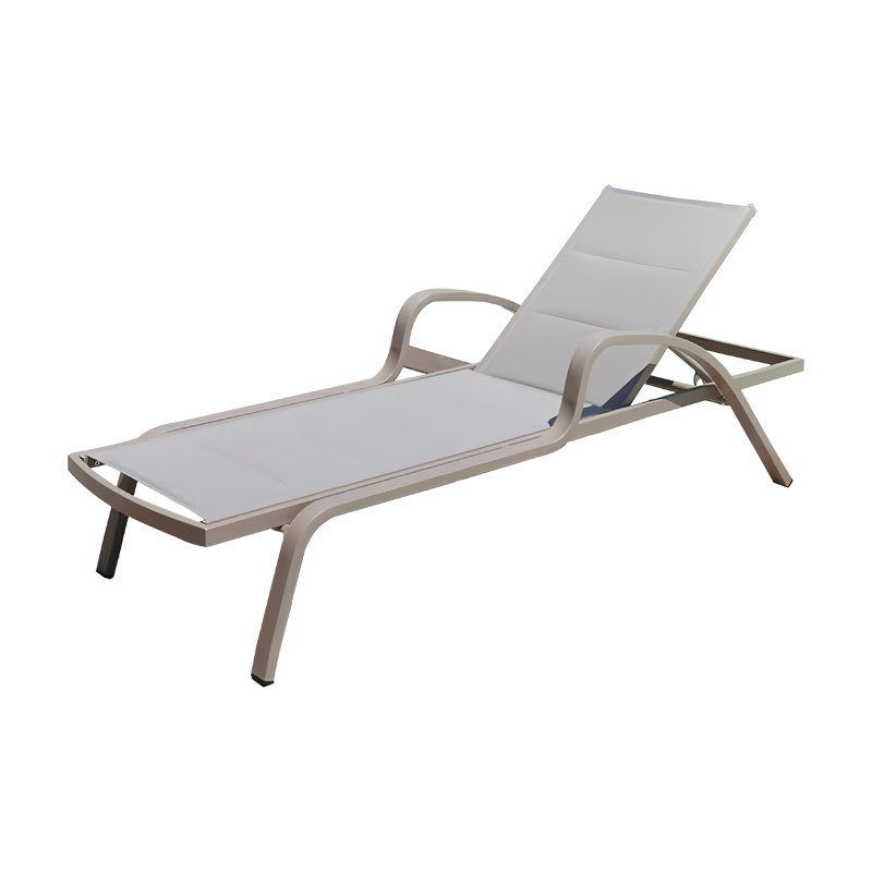 Silla al aire libre balcón patio impermeable aleación de aluminio villa de ocio al aire libre piscina cama de protección solar playa doméstica