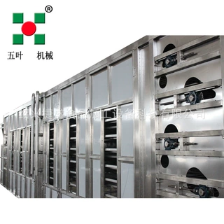 蔬菜片带式烘干机 食物蔬菜脱水干燥机 不锈钢多层带式干燥机