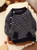 4. Navy blue horizontal strips/dense single lines