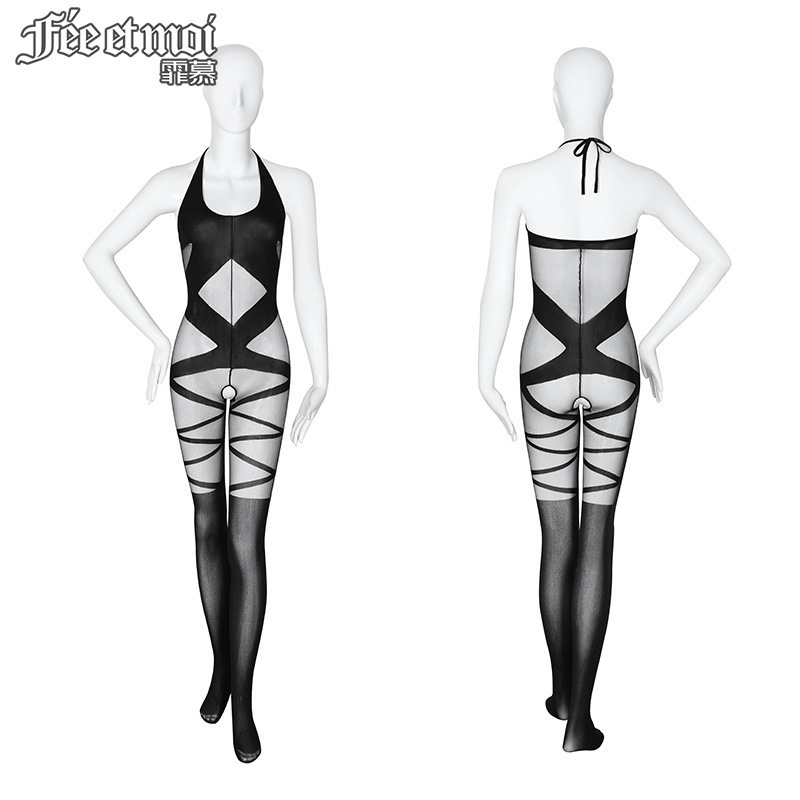 Mantalones sexuales salvajes cruzados bondage entrepierna abierta calcetines sexuales ropa interior sexy 7579