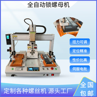 Fully Automatic Lock Nut Machine, Dual-Position Coordinate Type Automatic Lock Screw and Nut Equipment, Lock Bolt and Nut Machine