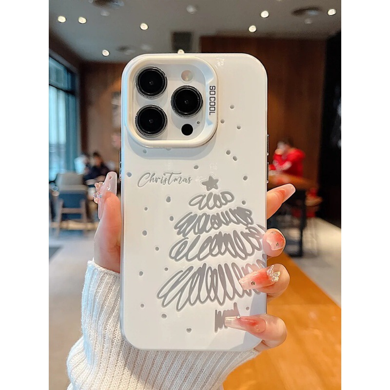 Suitable for Apple 16/17Pro Cartoon Huawei Mate60 Xiaomi 14 High-End Phone Case Snow-White Christmas Tree Suitable for Apple 16/17Pro Cartoon Huawei Mate60 Xiaomi 14 High-End Phone Case Snow-White Christmas Tree