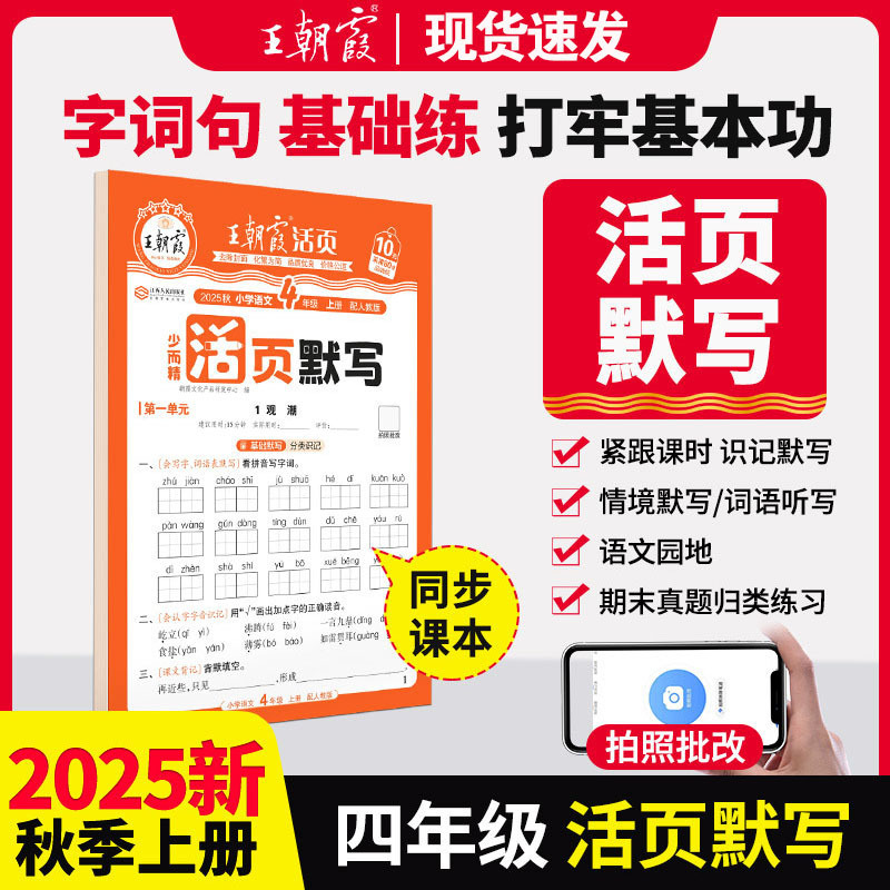 2025秋王朝霞活页默写活页计算一二三四五六年级上册同步阅读训练|undefined