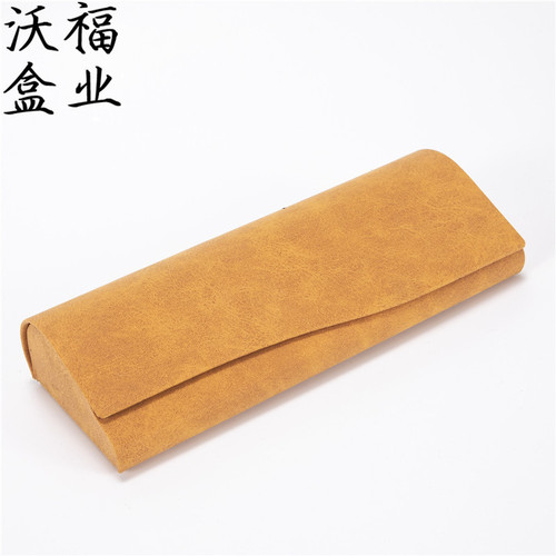 Wholesale handmade box for optical glasses, handmade eye box, fashionable student myopia glasses box with shop name and logo printed on it