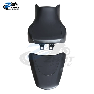heightening seat pads, and sporty – Motorcycle cushion - front-and-rear-seat-cushions-black