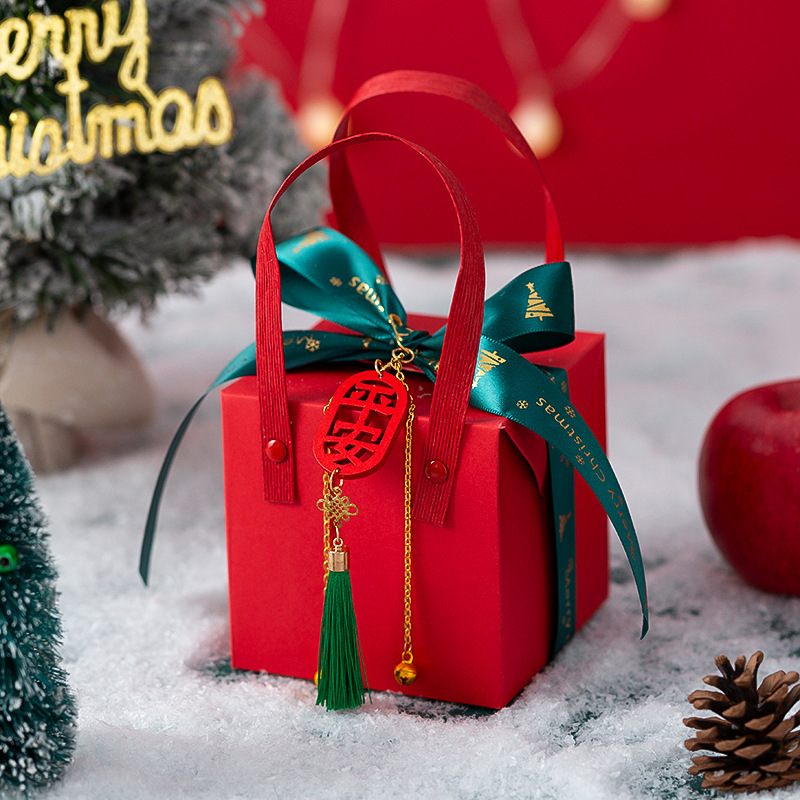 빨간 상자 + 리본 + 평화 1개