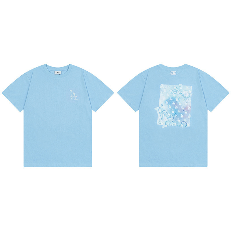 韓国新作MLBバックロゴ大プリントNY半袖Tシャツ男女兼用刺繍カジュアル半袖|undefined