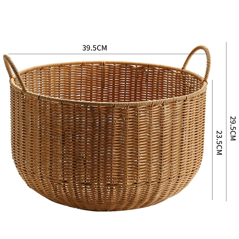Big waterproof plastic laundry basket, storage basket for bedroom