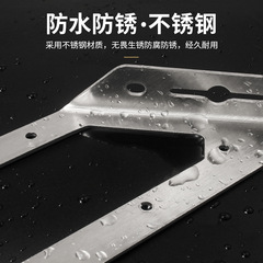 Multi-functional angle bracket, thickened triangular support rack, heavy-duty storage shelf, stainless steel shelving unit, 9-section divider shelf with tray.