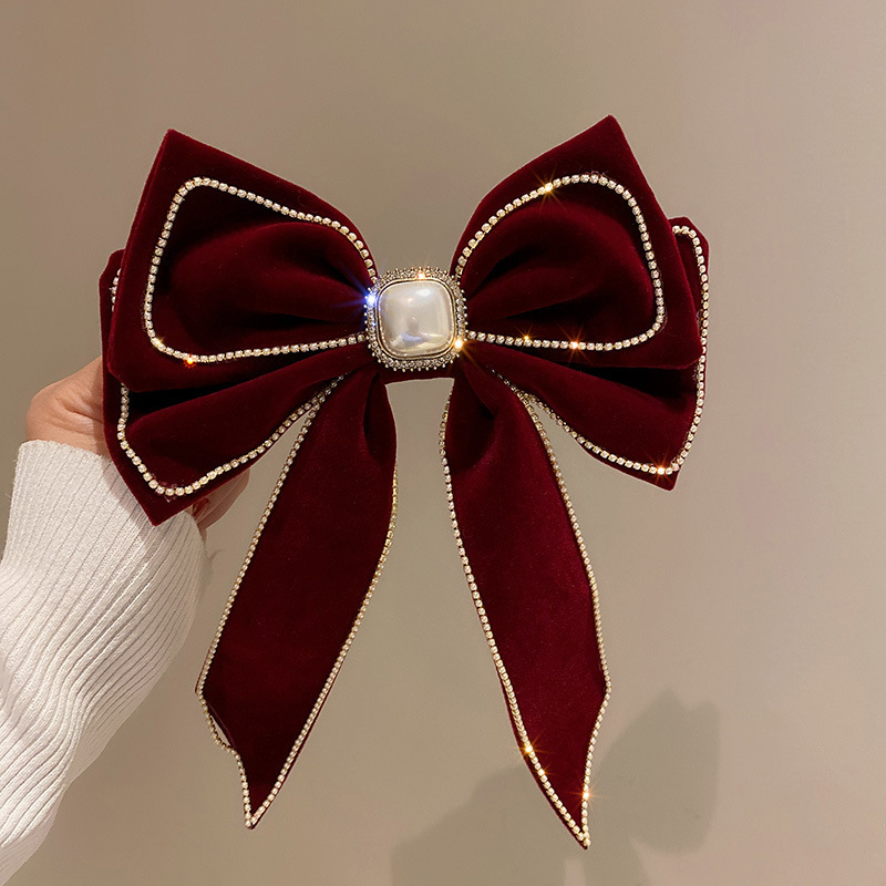 90g Weight Hair Clip Hair Accessories Type 1 Piece Quantity Daily, Date, Shopping Occasion Bow Knot Pattern Women's Gender Sweet Style Women's Sweet Bow Knot Cloth Hair Clip 1