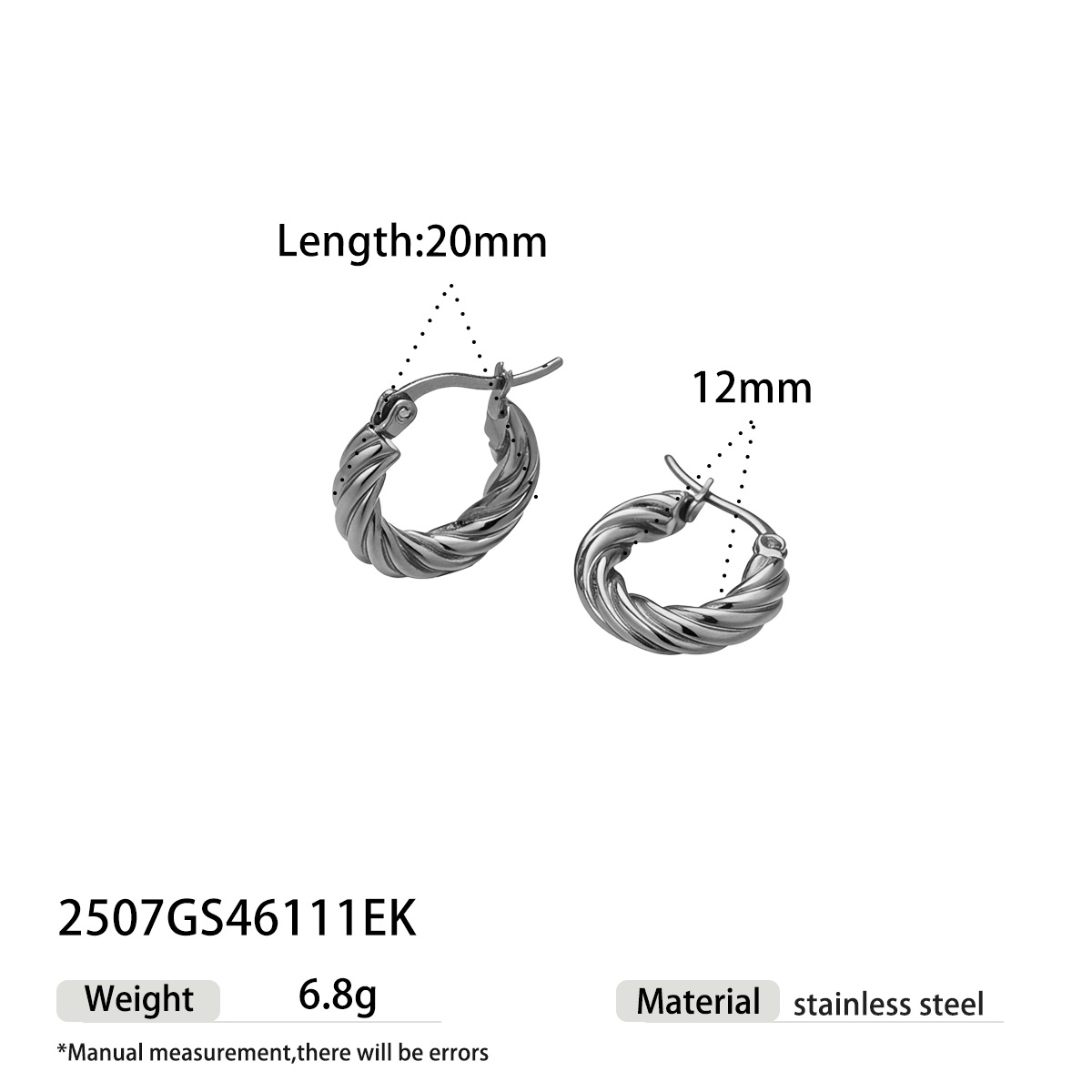 TENA Europa y los Estados Unidos venta caliente de anillo de acero inoxidable de acero de titanio de moda de diseño lineal pernos de orejas joyas transfronterizas