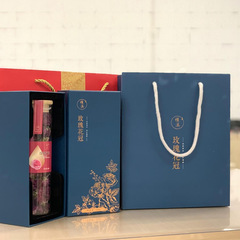 平陰重弁の赤いバラの花の冠のお茶の優良品質の平陰重弁の赤いバラの花の贈り物の箱のお土産の60グラム