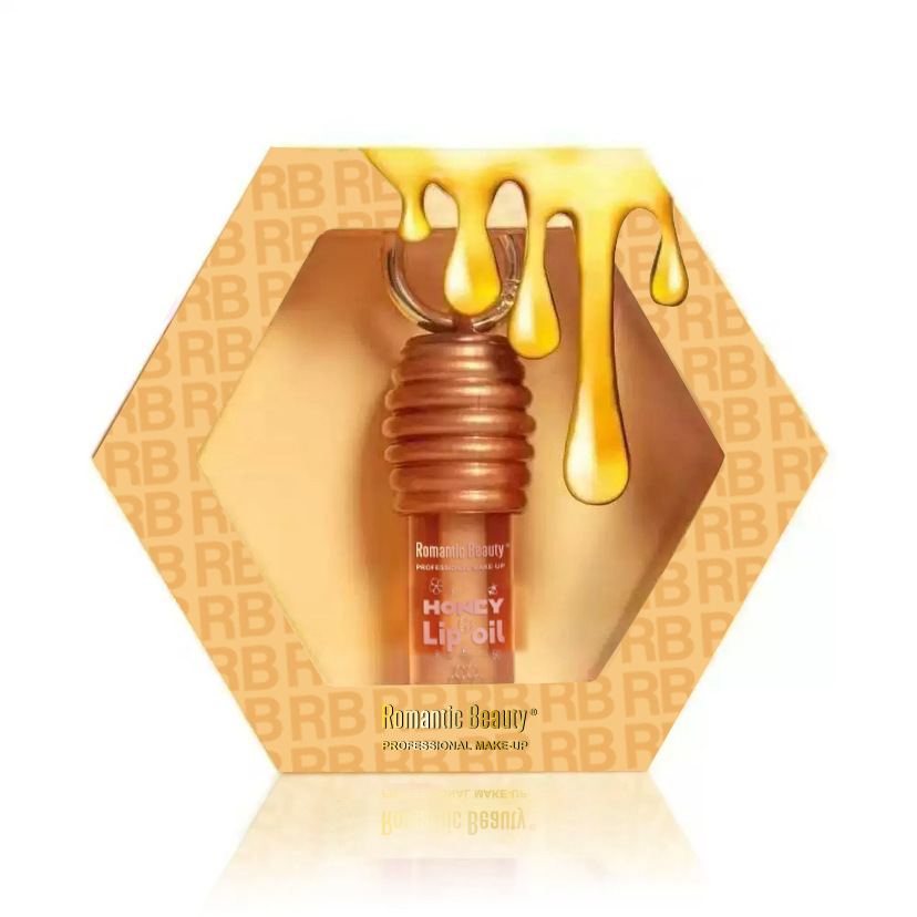 Transfronterizo miel lubricante labial procesamiento OEM personalizado balm labial hidratante labial miel llavero labial personalizado image 7