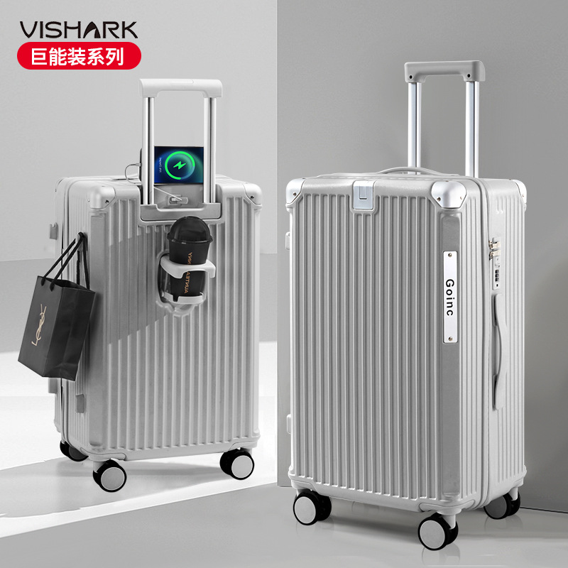 Maleta multifuncional para PC de alto valor Maleta trolley de moda para mujer Maleta de embarque para hombre Maleta de contraseña fuerte y duradera