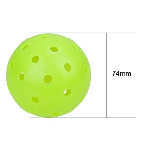 Трансграничный Pickleball ротированный шарик Пик 40 лунок 74 mm26 g цельный формование профессиональный маточный шар