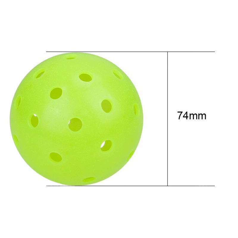 Трансграничный Pickleball ротированный шарик Пик 40 лунок 74 mm26 g цельный формование профессиональный маточный шар