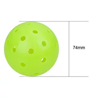Трансграничный Pickleball ротированный шарик Пик 40 лунок 74 mm26 g цельный формование профессиональный маточный шар