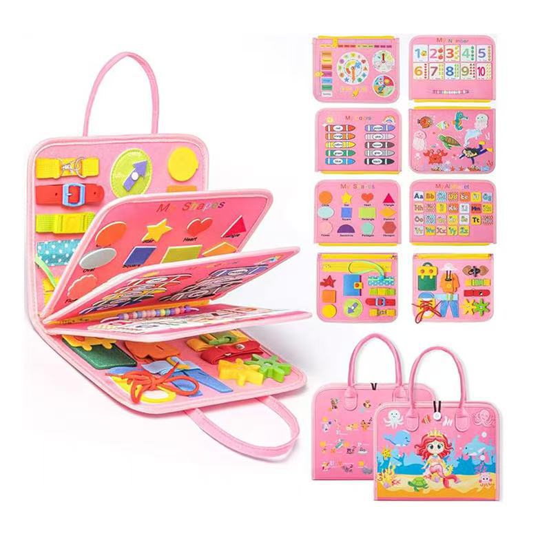 CE CPC認証フェルト学習板子供忙しい服板幼児DIY早教玩具フェルト忙しい板