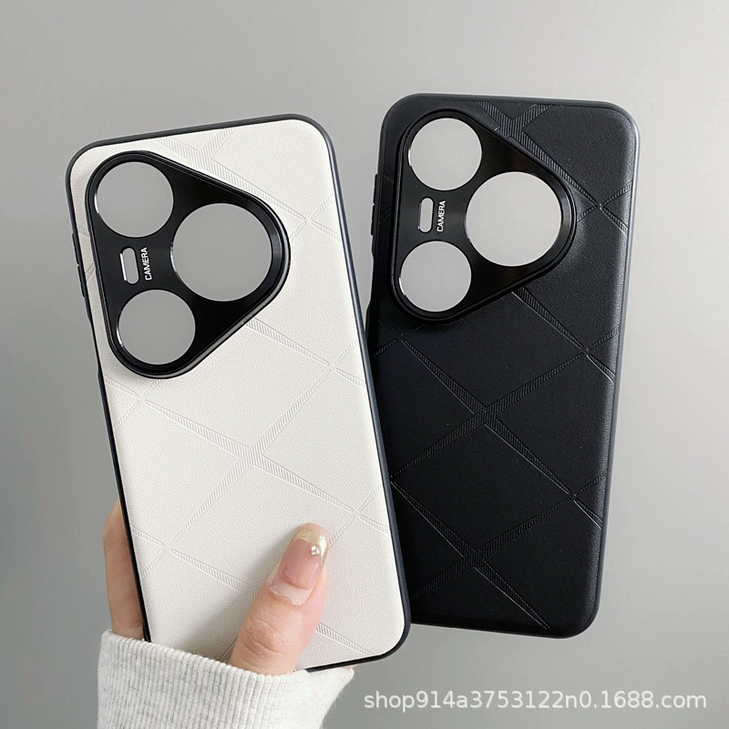 Подходит для чехла для мобильного телефона Huawei P80Pro, простой кожаный чехол со звездами, защитный чехол MATE70 Honor 400, аппаратное зеркало, защита от падения