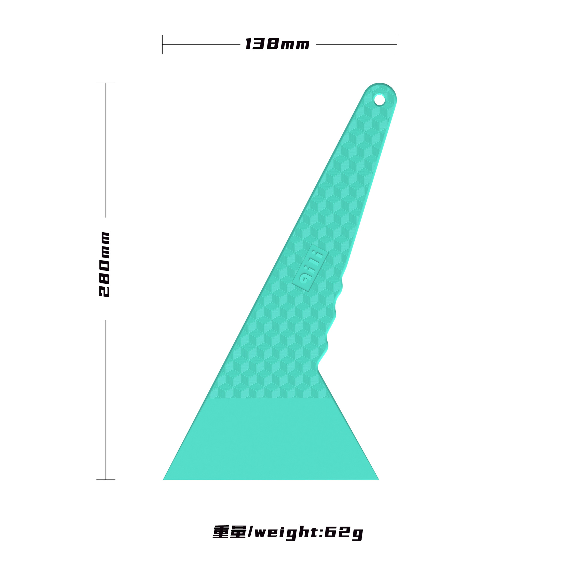 Herramientas de adhesión de película de automóvil triangular raspador duro raspador de película ultrafina raspador resistente a altas temperaturas suministro spot transfronterizo image 9
