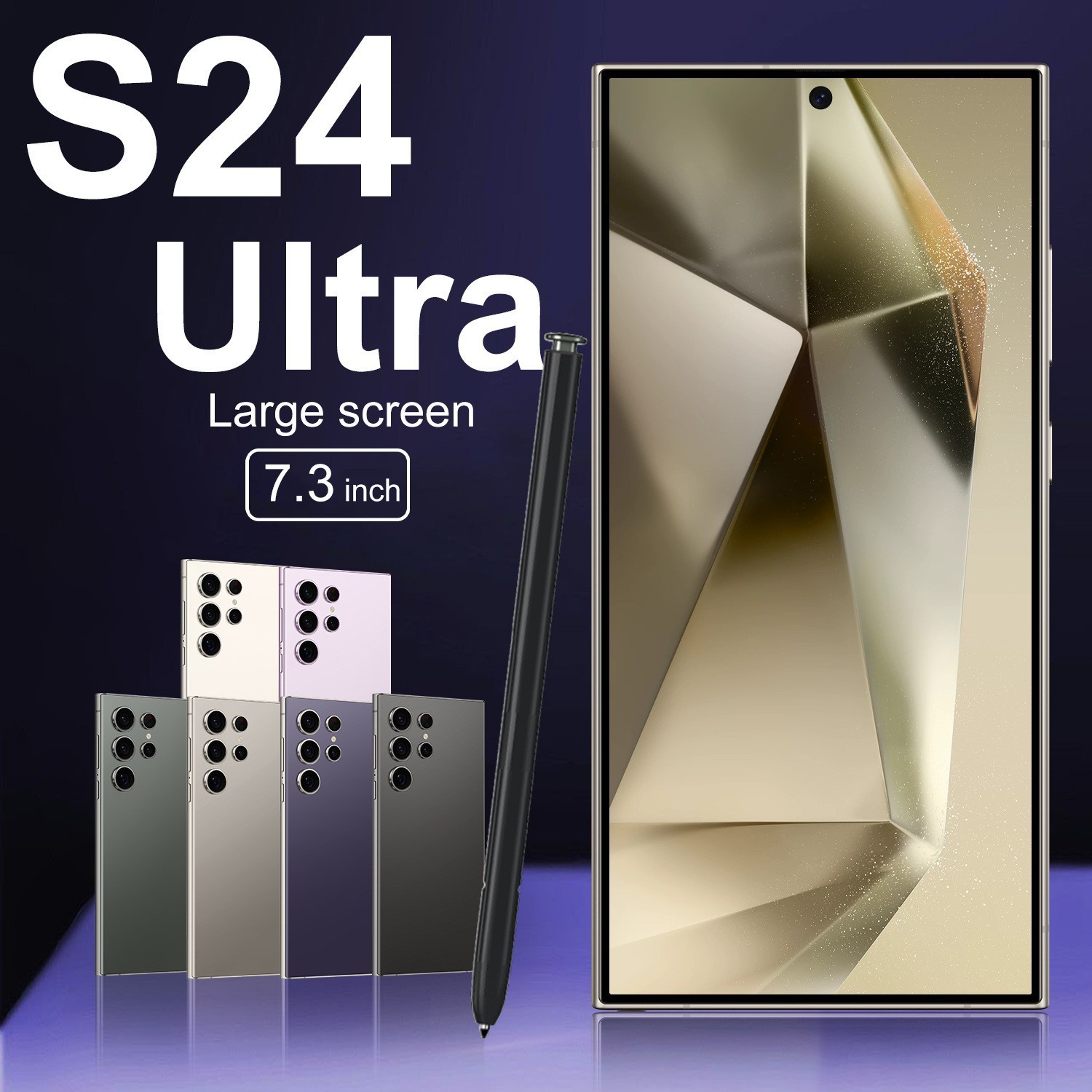 跨境新款S24Ultra智能手机全球版安卓一体机16+1TB源头工厂内置笔