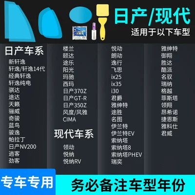 for Rainy Days, Rearview mirror rainproof sticker - nissangenesis-full-series-complete-set-of-5-pieces-please-specify-vehicle-model-year