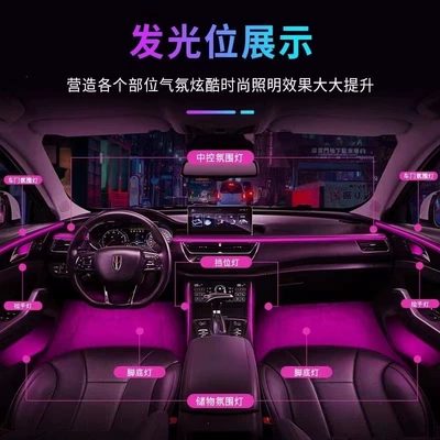 64-Color Colorful Mobile Phone – Panel (Dashboard) işıqlandırması