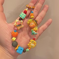 超人気のスターマン改造携帯電話チェーン手作りビーズキーチェーンドーパミン漫画携帯電話ペンダント