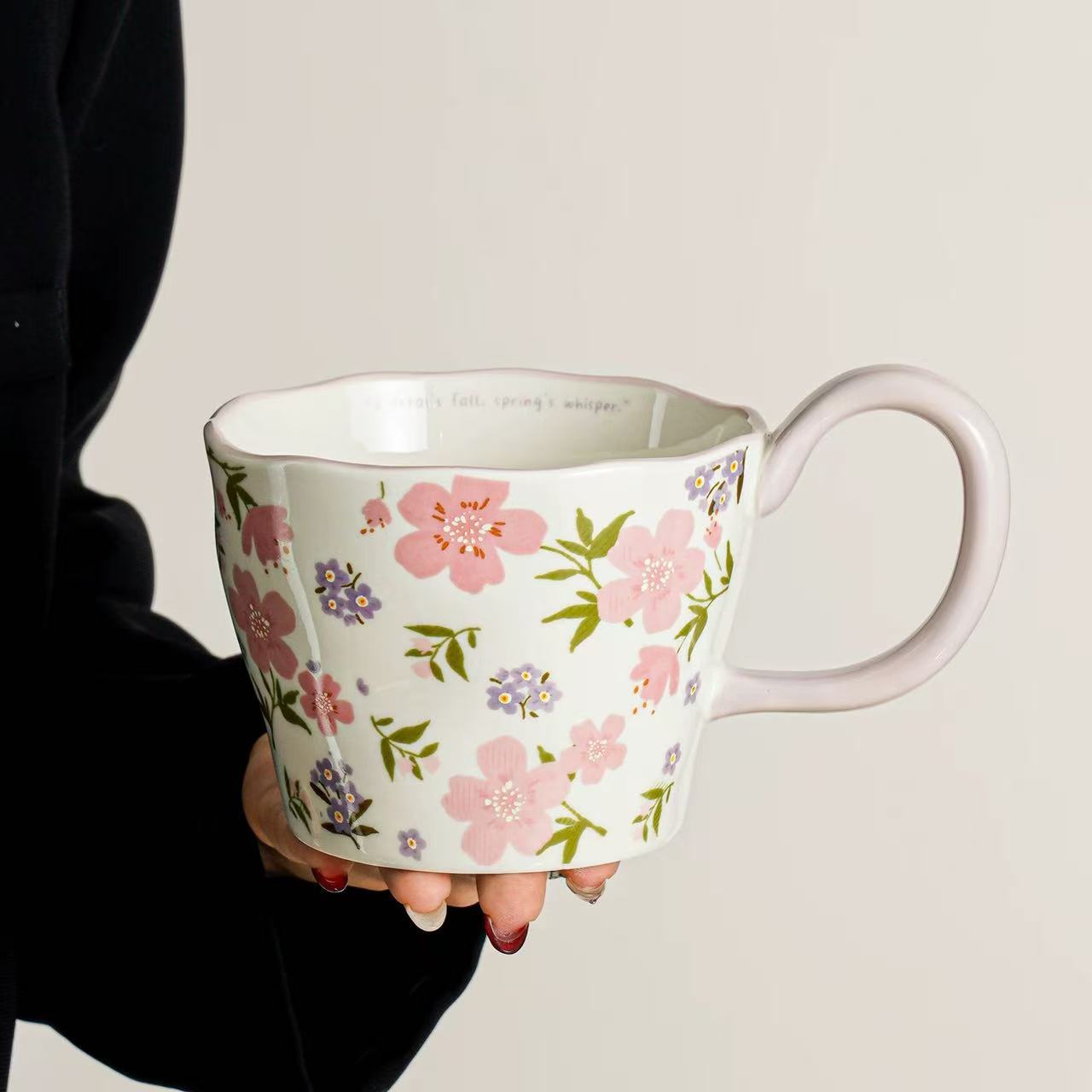 Tazas de cerámica de gran capacidad de tazas de agua de pareja de alta calidad tazas de café de oficina de mujeres tazas de té