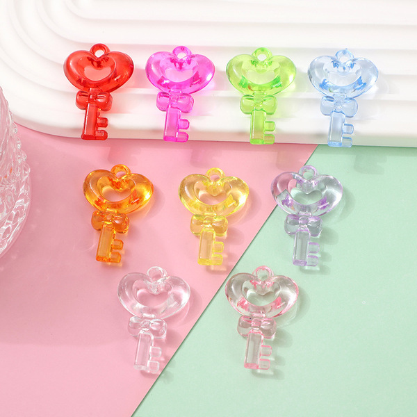 transparent pendant for keys