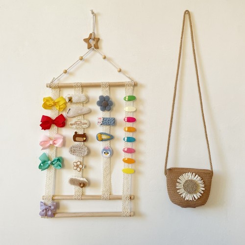 Child Hair Clip Organizer, Girl Hair Accessories Hair Band Headwear Hair Clip Organizer Wall-Mounted Decorative Display Rack