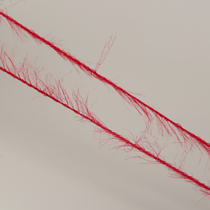 色纱厂家直供羽毛纱花式纱尼龙1.3公分仿貂不掉毛袜子围巾毛衣