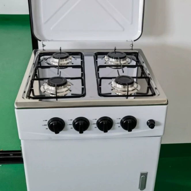 50-дюймовая газовая плита с шкафом, 4-конфорочная газовая плита со встроенным шкафом для хранения.