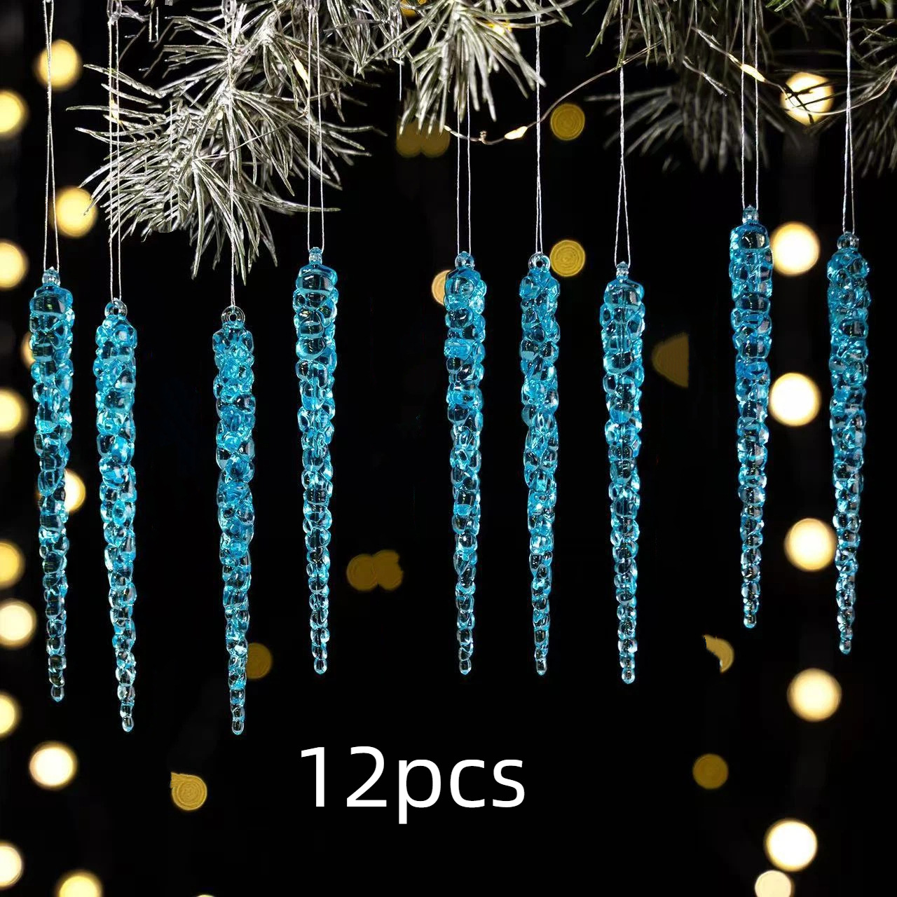 国境を越えたクリスマスの祭り用品の創造的な透明な氷のペンダントの新しいクリスマスツリーの装飾ねじ山のペンダントの木