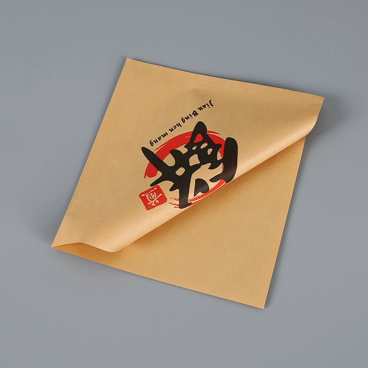 Индивидуальные ламинированные маслостойкие крафт-пакеты для блинов, маслостойкие крафт-пакеты для бургеров, одноразовые маслостойкие крафт-пакеты