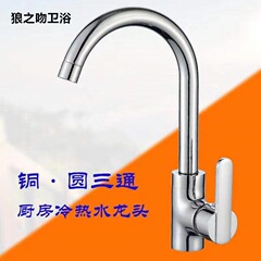 Full Copper Kitchen Faucet Wholesale Factory Price Sink Laundry Pool Stainless Steel Vegetable Basin Hot and Cold Water Faucet