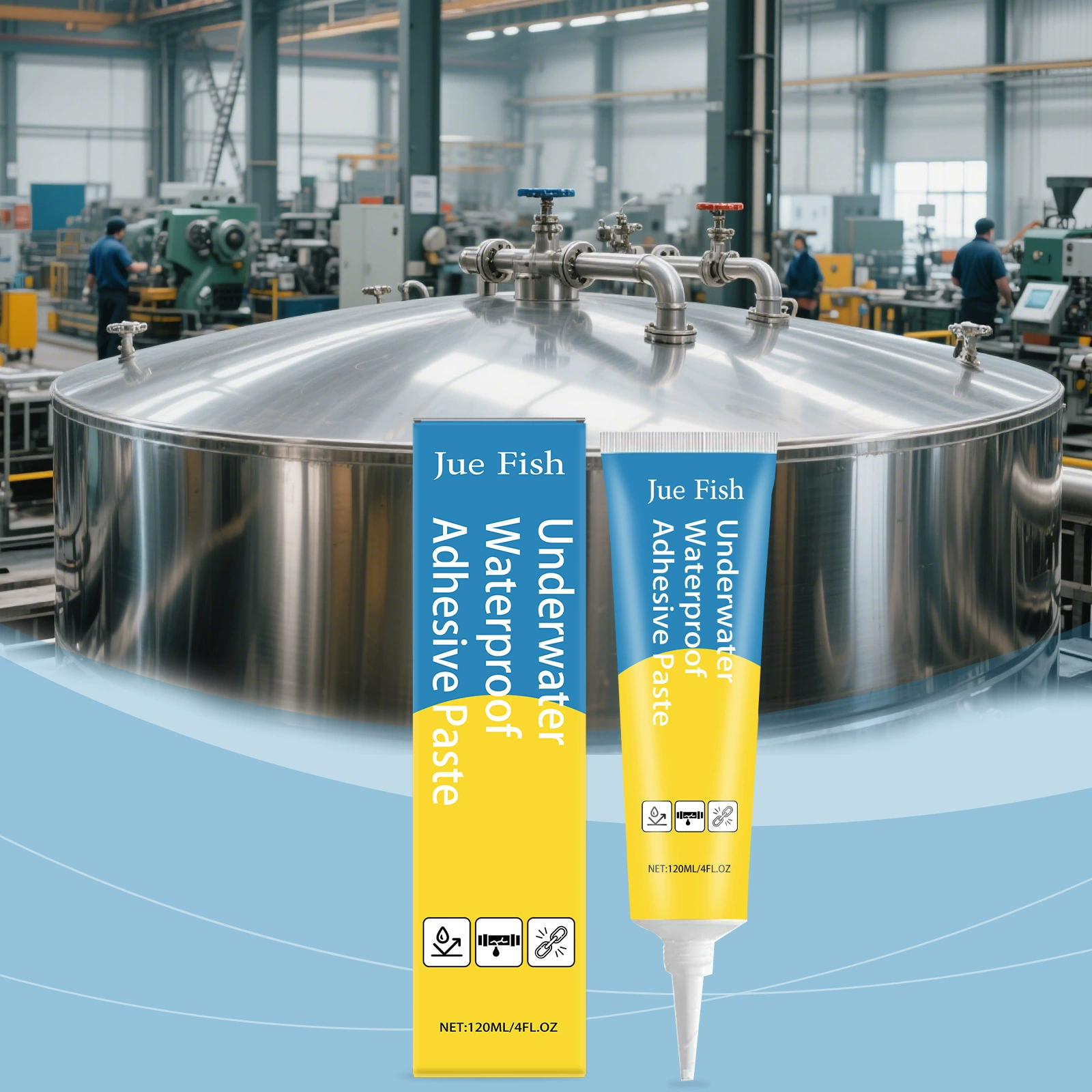 JUE FISH подводный экологически чистый клей для герметизации и предотвращения протечек, быстросохнущий клей для бытовой кухни, ванной комнаты, зазоров