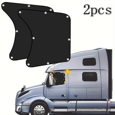 Car Curtains, Sunshades, Sun Protection, Car curtains - black-2-pieces-with-16-suction-cups