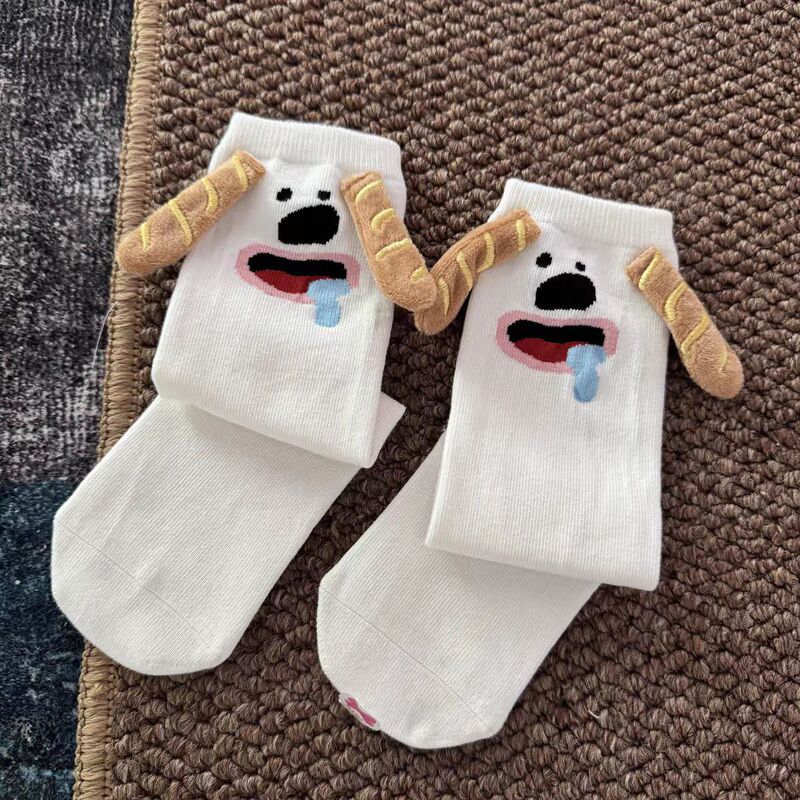 Children's Socks Pure Cotton Summer Thin Style Boys and Girls Cotton Socks Breathable Cartoon Puppy Non-Slip Sweat-Absorbent Mid-Calf Socks Children's Socks Pure Cotton Summer Thin Style Boys and Girls Cotton Socks Breathable Cartoon Puppy Non-Slip Sweat-Absorbent Mid-Calf Socks