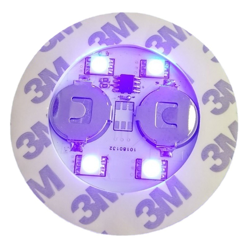 Etiquetas luminosas para botellas al por mayor, posavasos LED con luz, base redonda de EVA intermitente, etiquetas para la base de botellas de vino, se pueden imprimir con logotipo