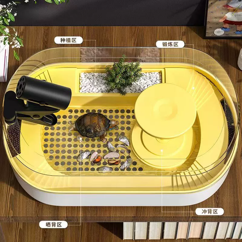 Резервуар для разведения черепахи для дома, гостиной, экологический ландшафтный акриловый специальный ящик для разведения черепахи, циркуляция воды, солнечная терраса, табурет с черепахой Shenheng