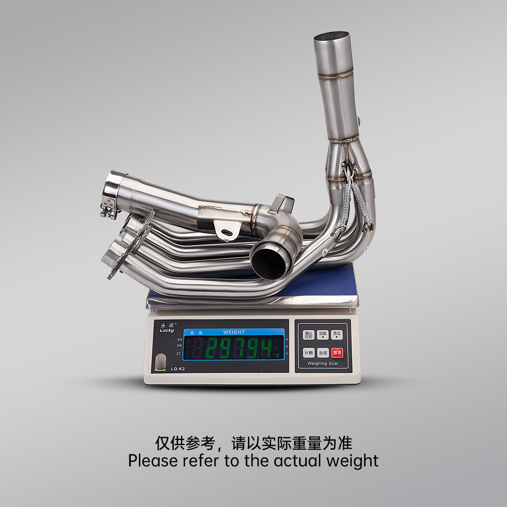 Motorcycle Modification Suitable for Dongfeng 500Sr Stainless Steel Front Exhaust Pipe Original Caliber Non-Destructive Installation