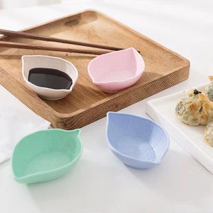 Household Japanese-style Creative Oil Dish Wheat Straw Seasoning Dish Kitchen Multi-use Plastic Tableware Dish Vinegar Dish Pickles Dish