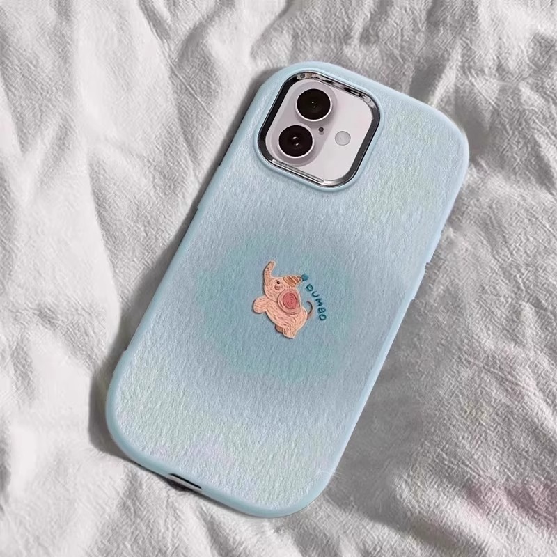 晕染小象适用苹果16promax卡通iphone15plus手机壳新款14pro高级|undefined