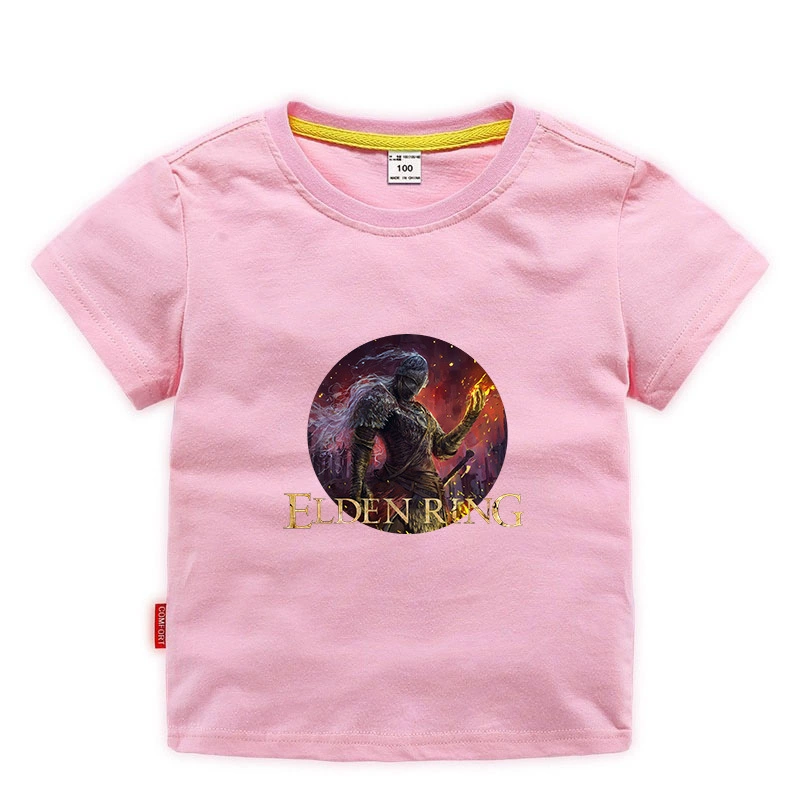 Новая игра ELDEN RING Elden Fasun Dharma Old Master Mid -Seasons Детская футболка с коротким рукавом сентября