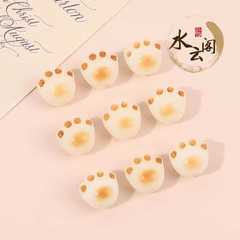 天然菩提根炭焼猫爪diyブレスレットアクセサリーリング招き猫携帯チェーンアクセサリー文游散珠バッチ