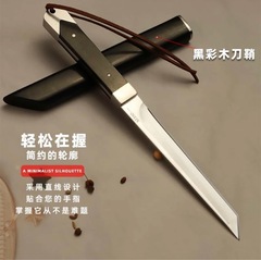 【無垢材】アウトドアM390第三世代戦闘ナイフ、茶刀、フルーツナイフ、一体型ナイフ、キャンプナイフセット、レトロスタイル