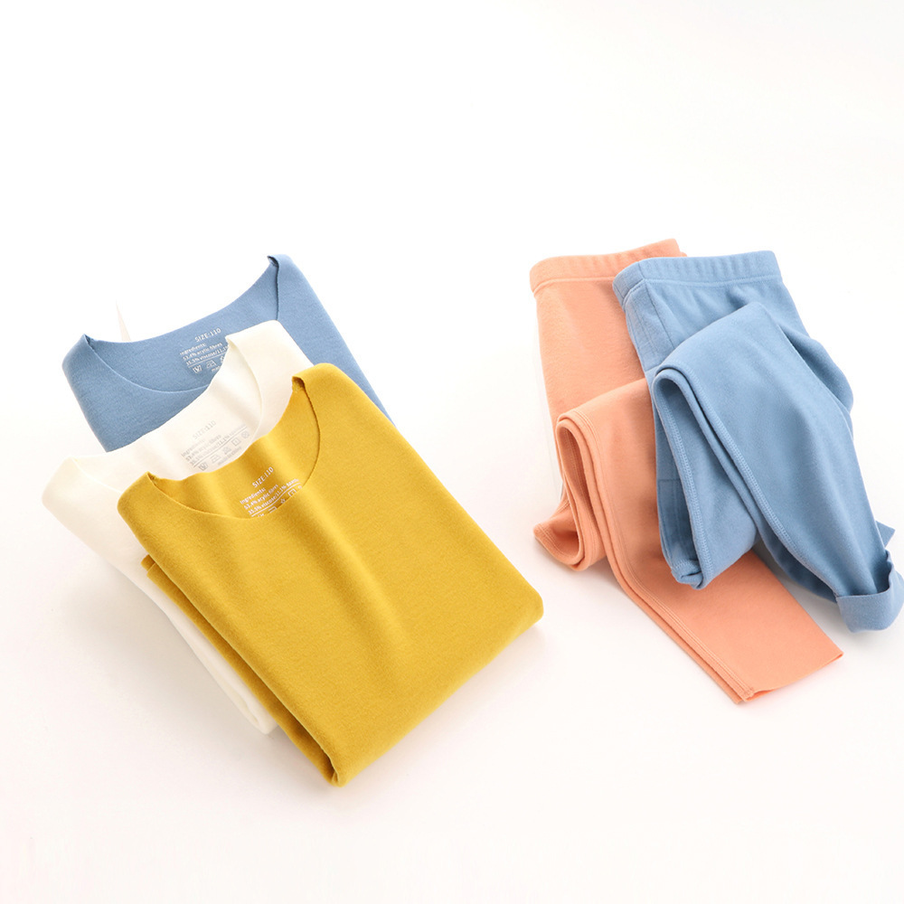 Boys' Thickened Autumn Thermal Underwear Set with Double-Sided Brushed Cashmere Protein Heating, Suitable for Dropshipping