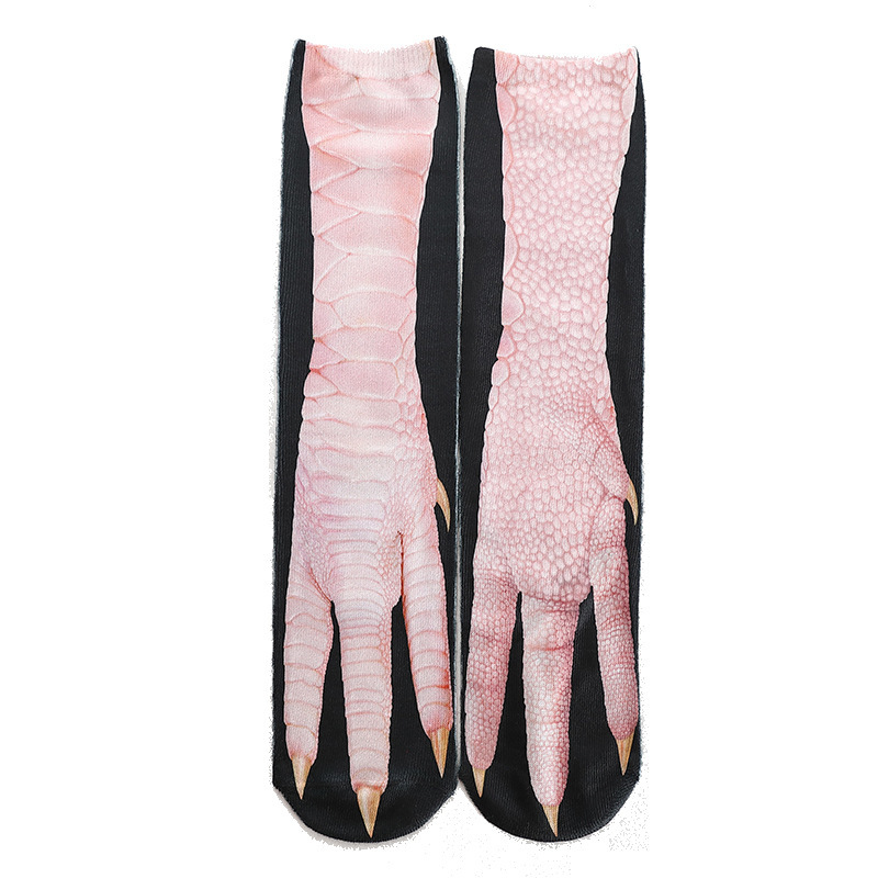 Tiktok popular 3D animal calcetines Impresión digital simulación calcetines gato y perro diversión divertida personalidad niños adultos al por mayor