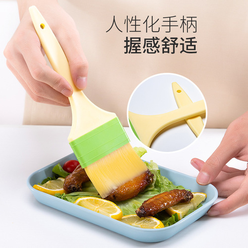 High temperature resistant barbecue tool oil brush baked food brush kitchen pancake egg liquid brush nylon hair brush wool oil brush